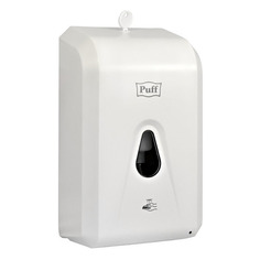 Дозатор для жидкого мыла/дезсредств PUFF -8186, 1.3л, белый [1402.184] Solinne