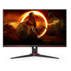 Монитор игровой AOC Gaming 24G2ZE 23.8" черный/красный