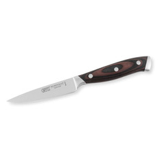 Нож кухонный GIPFEL 6973, для овощей, 90мм, стальной, коричневый