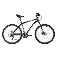 Велосипед FOXX Aztec D (2021), горный (взрослый), рама 18", колеса 26", черный, 17кг [26shd.aztecd.14bk1]
