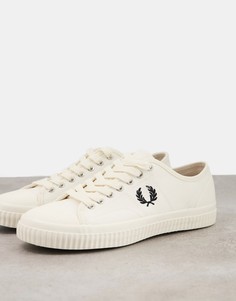 Низкие парусиновые кеды белого цвета Fred Perry Hughes-Белый