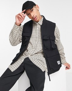 Черный жилет в стиле милитари с флисовой подкладкой Carhartt WIP Kilda-Черный цвет
