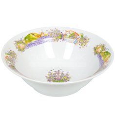 Миска фарфор, круглая, 0.3 л, Лаванда, Дулевский фарфор, 093122