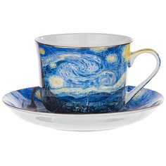 Набор чайный фарфор, 2 предмета, на 1 персону, 500 мл, Lefard, Звездная ночь, 104-649
