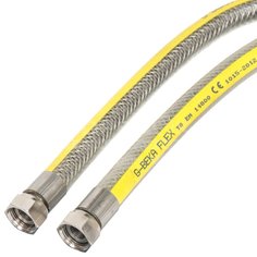 Подводка для газа ПВХ сильфонная G-Beka Г-Г 1/2", 0.6 м