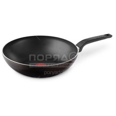 Сковорода-вок алюминий, 28 см, антиприг, Tefal, Easy Plus, 4206628