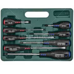 Набор отверток 8 предметов, Jonnesway, SL PH, кейс, Full Star D04PP08S, 47072
