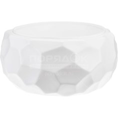 Горшок для цветов пластик, 6.5 л, 28х15.5 см, белый, Idea, Мозаика, М 3408