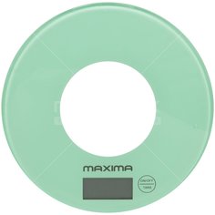 Весы кухонные электронные, Maxima, MS-067, платформа, точность 1 г, до 5 кг, мятные, 67