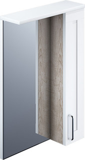 Зеркальный шкаф 60х83,9 см белый глянец/дерево R IDDIS Sena SEN6000i99