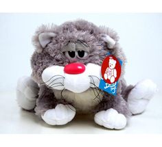 Мягкая игрушка Magic Bear Toys Кот толстяк 41 см цвет: серый