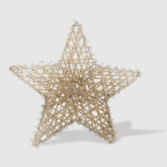 Подвеска декор Kaemingk звезда 15 см шампань