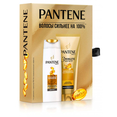 Pantene Pro-V Густые и крепкие: шампунь Minute Miracle 270 мл + бальзам-ополаскиватель 3 Minute Miracle 200 мл