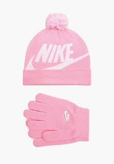 Шапка и перчатки Nike NAN SWOOSH POM BEANIE GLV SET