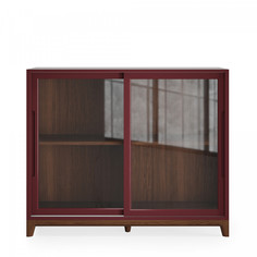 Низкая витрина cs160 (the idea) красный 121x100x45 см.
