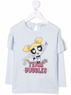 Monnalisa футболка Team Bubbles из коллаборации с Powerpuff Girls