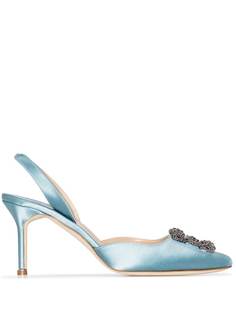 Manolo Blahnik туфли Hangisi 70 с ремешком на пятке