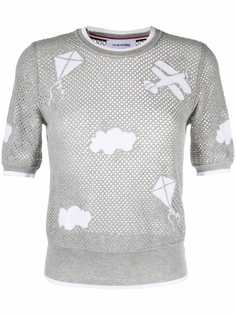 Thom Browne футболка вязки интарсия