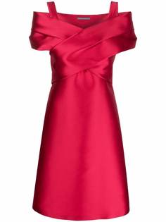 Alberta Ferretti короткое платье с V-образным вырезом