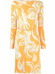 Emilio Pucci платье миди с принтом Farfalle
