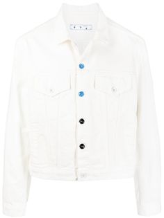Off-White джинсовая куртка прямого кроя