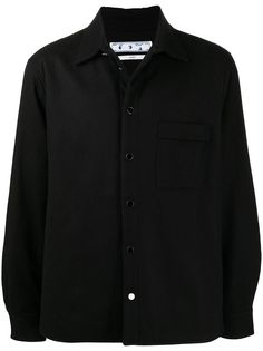 Off-White куртка-рубашка с длинными рукавами