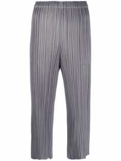 Pleats Please Issey Miyake укороченные плиссированные брюки