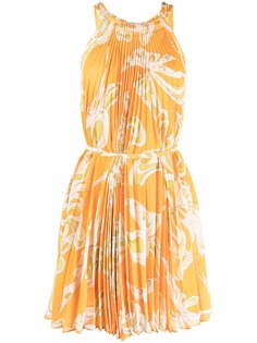 Emilio Pucci плиссированное платье с принтом Farfalle
