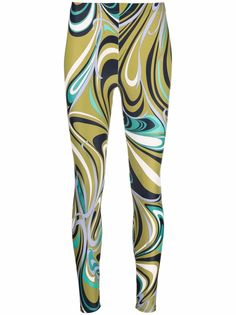Emilio Pucci легинсы с принтом Onde