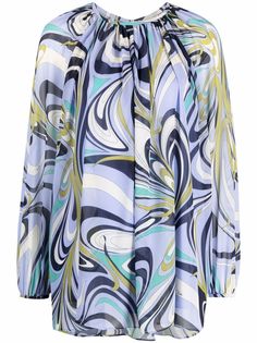 Emilio Pucci блузка с принтом Onde