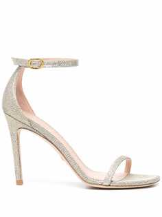 Stuart Weitzman босоножки на высоком каблуке с блестками