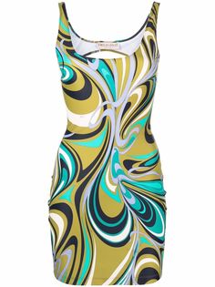 Emilio Pucci платье с принтом Onde