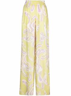 Emilio Pucci брюки палаццо с принтом Farfalle