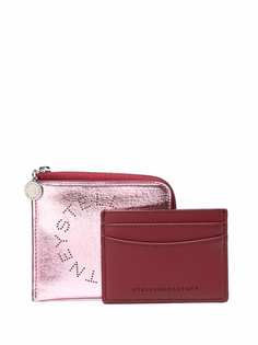 Stella McCartney картхолдер Stella Logo с эффектом металлик