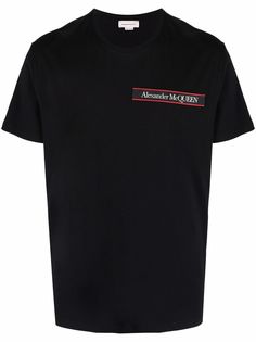 Alexander McQueen футболка с нашивкой-логотипом