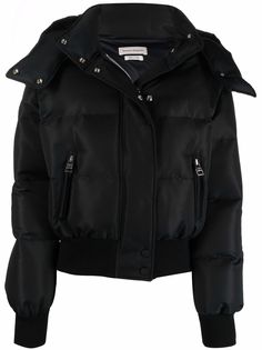 Alexander McQueen пуховик с принтом граффити