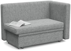 Кушетка Полонез с ящиком для хранения Серая рогожка тахта Smart