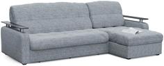 Диван угловой Денвер Серая рогожка Аккордеон Smart