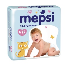 Детские подгузники Mepsi S, 4-9кг, 72шт.