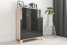 Комод Сканди 23 черный глянец Smart