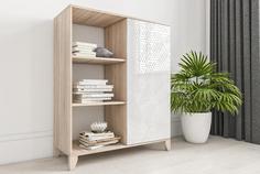 Комод Сканди 27 белый глянец Smart