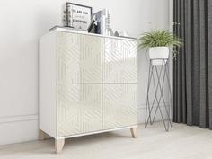 Комод Сканди 5 Pearl глянец Smart