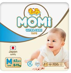 Подгузники Momi Ultra Care M (6-11кг), 62шт.
