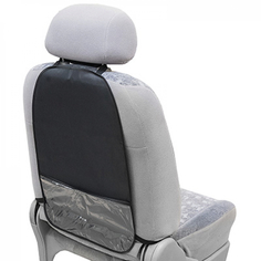 Защита спинки сиденья-органайзер пвх с карманом черная s06101007