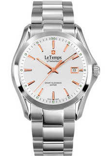 Швейцарские наручные мужские часы Le Temps LT1080.04BS01. Коллекция Sport Elegance