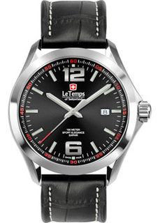 Швейцарские наручные мужские часы Le Temps LT1040.08BL01. Коллекция Sport Elegance