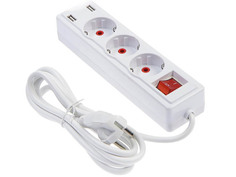 Удлинитель Luazon Lighting 3 Sockets 2m 4508098