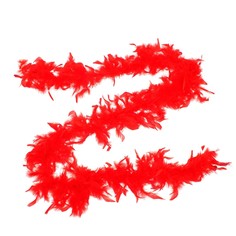 Карнавальный шарф-перо, 180 см, цвет красный Страна Карнавалия