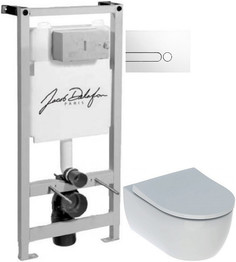 Комплект подвесной унитаз Geberit iCon 500.784.01.1 + система инсталляции Jacob Delafon E5504-NF + E4326-00