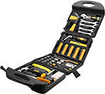Универсальный набор инструмента для дома и авто в чемодане Deko DKMT165 (165 предметов) черно-желтый ДЕКО